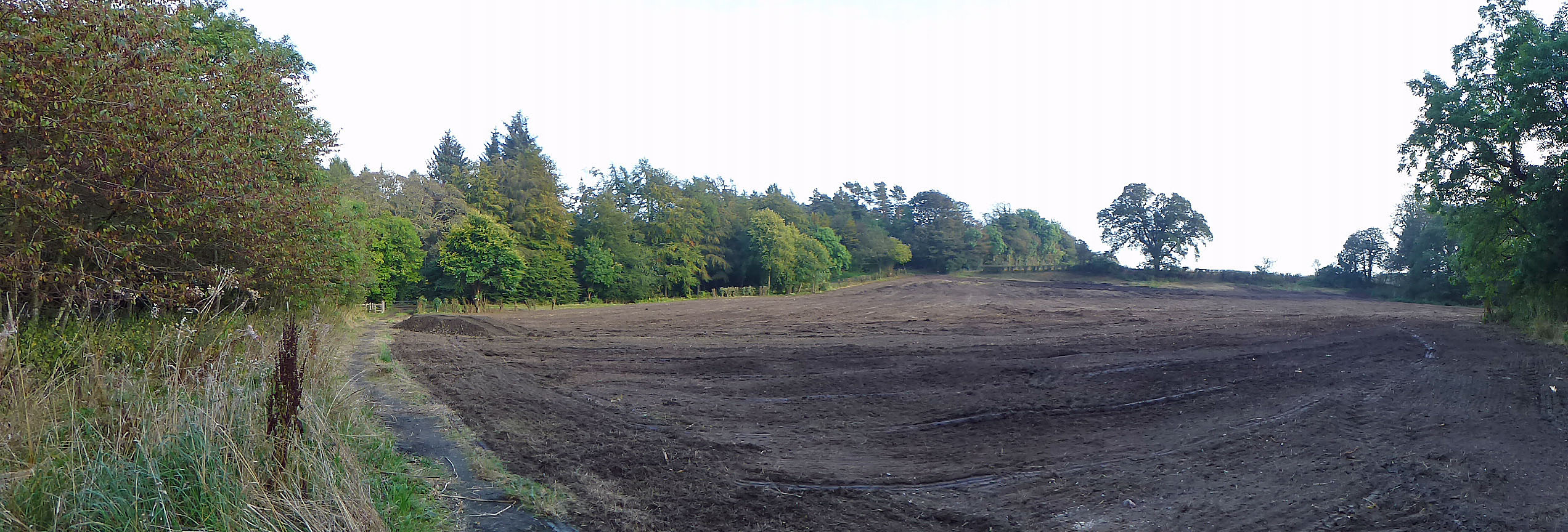 After the groundworks had been completed