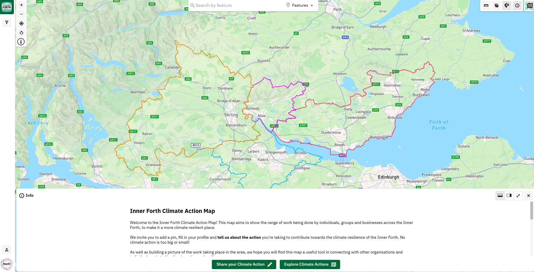 Inner Forth Climate Action Map